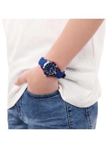 s.Oliver Quarzuhr Silikon, Kunststoff in blau