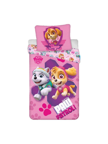Paw Patrol Bettwäschebezug Skye & Everest in rosa/pink