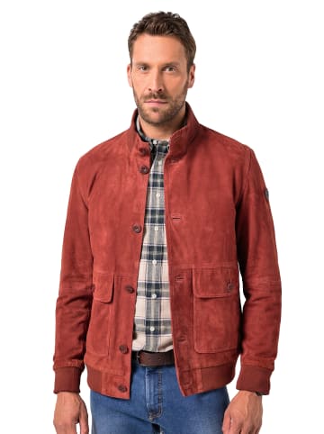 JP1880 Lederjacke in ziegelbraun