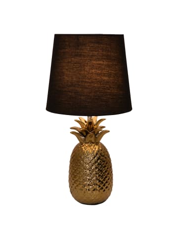 näve Keramik-Tischleuchte (H) 45 cm "Ananas" in Gold
