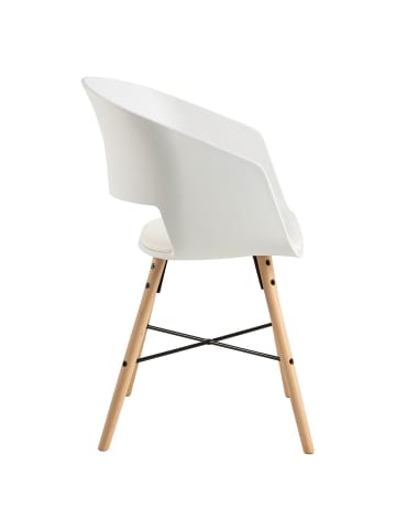 ebuy24 Esszimmerstuhl Luna Weiß 2er Set