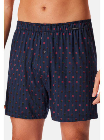 Schiesser Boxershorts Single Jersey in Dunkelblau