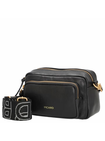 PICARD Soulmate - Schultertasche 20 cm (schwarz) in schwarz