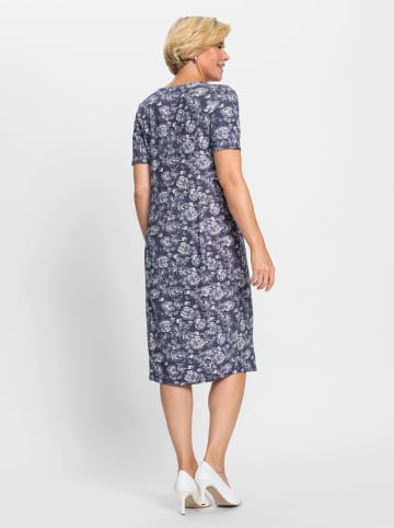 WITT WEIDEN Jersey-Kleid in marine-ecru-bedruckt