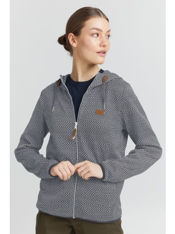 Oxmo Fleecejacke Pebbles 21950030-ME Gemusterte Fleecejacke in Dunkelblau