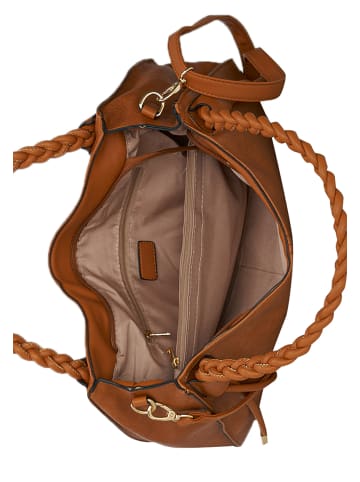Harpa Schultertasche Lettie in cognac
