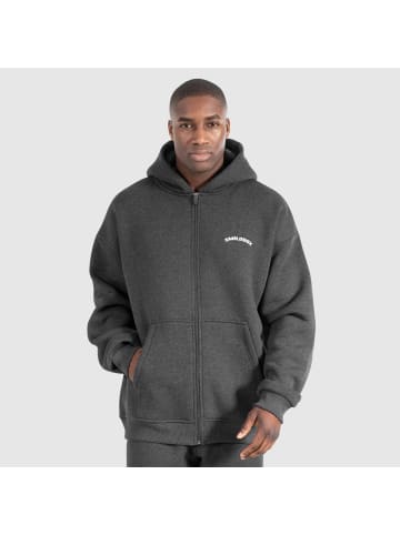 SMILODOX Zip Hoodie Daron in Anthrazit Melange