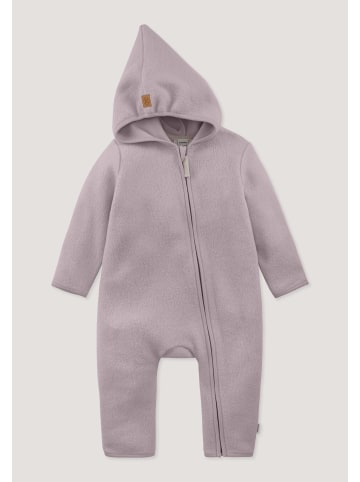 Hessnatur Fleece-Overall in mattrosa
