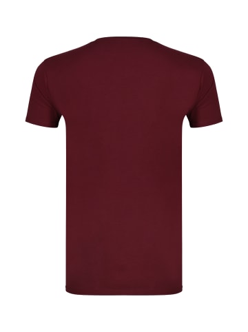 SikSilk T-Shirt in burgundy