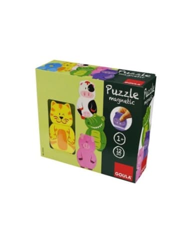 Jumbo Goula Magnetisches Holzpuzzle Tiere