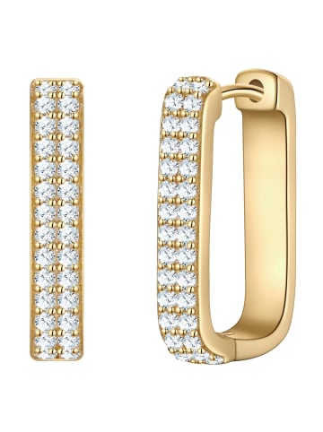 Glanzstücke München Ohrringe aus Sterling Silber mit Zirkonia in gelbgold