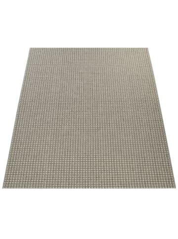 KADIMA DESIGN Teppich Kurzflor Unifarben Korb Wohnzimmer schmutzabweisend in Creme