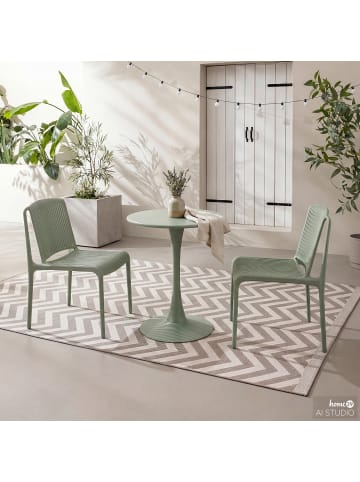 home24 Gartenstuhl Verta 2er-Set in Salbei