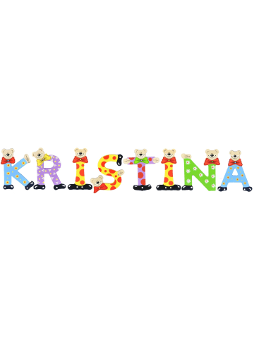 Playshoes Deko-Buchstaben "KRISTINA" in bunt