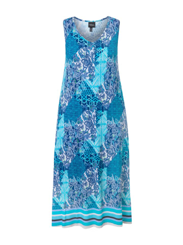 Ulla Popken Jerseykleid in tiefes aqua