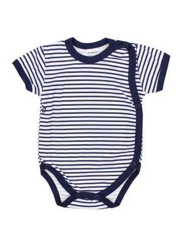 TupTam Baby Jungen Kurzarm Wickelbody 5er Set in grau/weiß