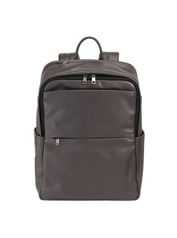 DuDu Sydney Daypack Leder 42 cm Laptopfach in anthracite