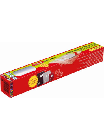 Herlitz Buchhülle easy.cover Buchformate bis 335mm x 540mm Packung mit 5 Stück Faltschachtel