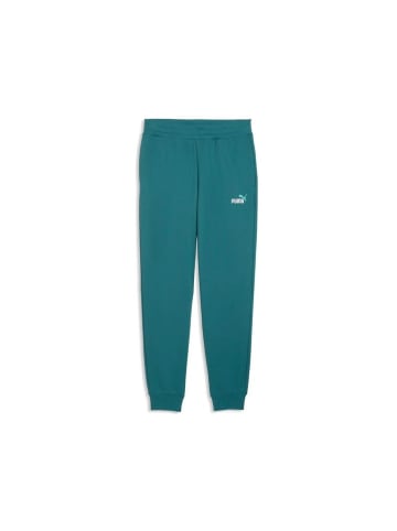 Puma Trainingshose "Ess 2 Color NO. 1 Logo Sweatpants TR CL" in Grün