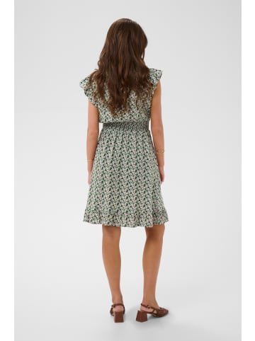 Cream Kleid CRTiah Feminine in Green Pink Flowers