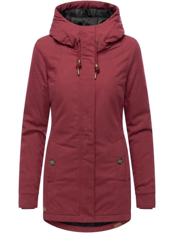 ragwear Winterjacke Monadena Parka YOUMODO in Wine Red