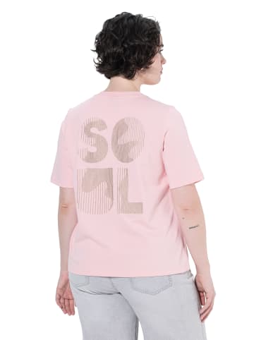 Ulla Popken Sweatshirt in pastellorange