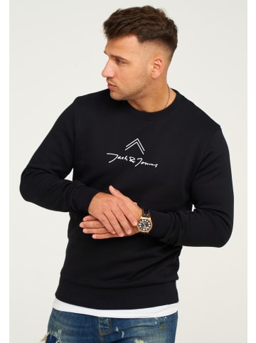 Jack & Jones Sweatshirt - LABO SWEAT CREW NECK Pullover in Black