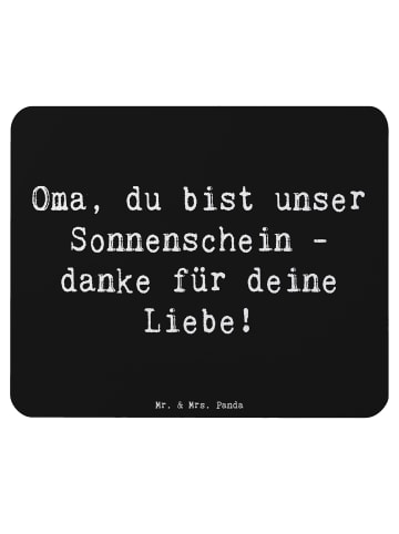 Mr. & Mrs. Panda Mousepad Spruch Oma Sonnenschein mit Spruch in Schwarz