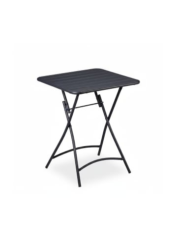 relaxdays Balkontisch in Anthrazit - (B)60 x (H)74 x (T)60 cm
