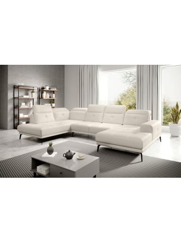 MF Design Brita Recamiere Links in Elfenbein -  (L) 205 x (B) 350 x (H) 107 cm