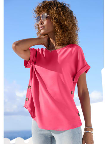 Vivance Kurzarmbluse in pink