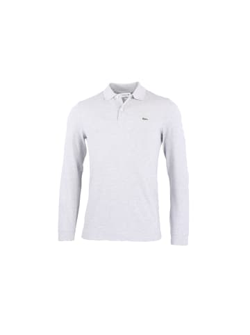 Lacoste Langarmpolo in Hellgrau