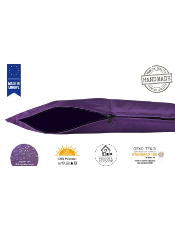 JACK 2er Set Outdoor Kissenhülle 40x60cm Uni in Violett