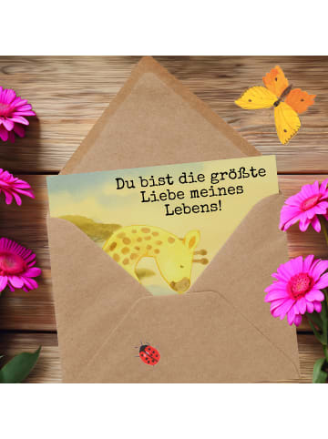 Mr. & Mrs. Panda Deluxe Karte Giraffe Kind Design mit Spruch in Weiß