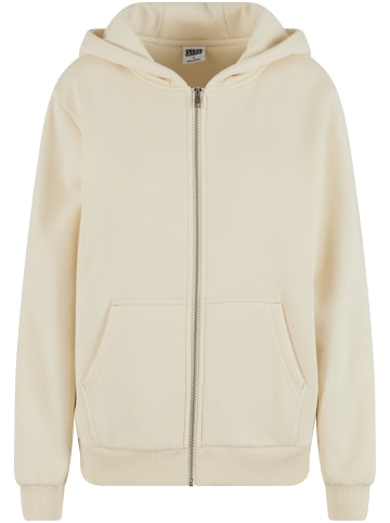 Urban Classics Urban Classics Ladies Fluffy Zip Cardigan in whitesand