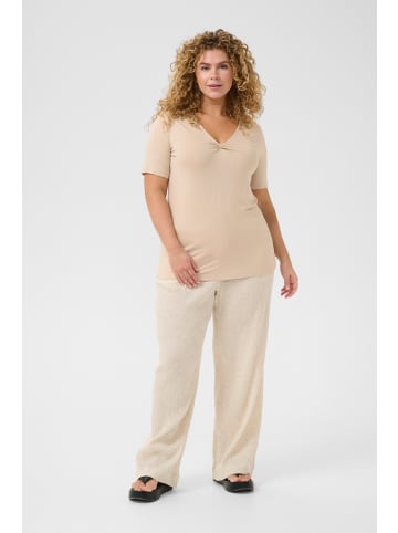 KAFFE curve T-shirt KCwinni A-shape in Feather Gray