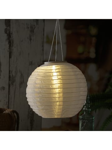 MARELIDA LED Solar Lampion D: 28cm in weiß