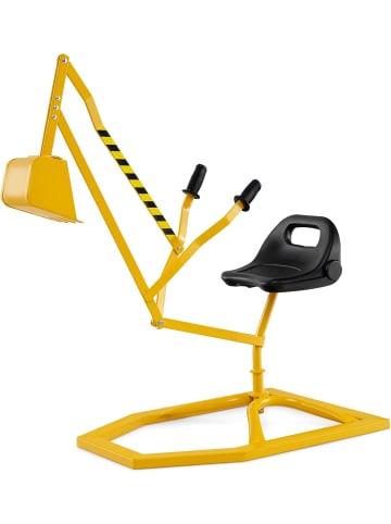COSTWAY Sitzbagger 360° drehbar in Gelb