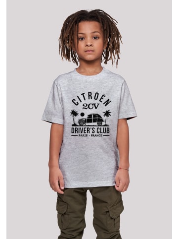 F4NT4STIC T-Shirt Citroën 2CV Driver's Club Black Beach in grau meliert