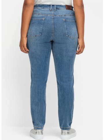 sheego Skinny Jeans in blue denim