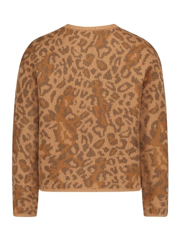 CARTOON Strick-Cardigan mit Rundhalsausschnitt in Camel/Braun