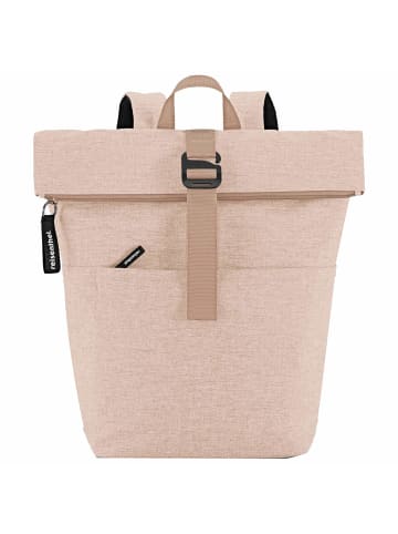 Reisenthel travelling rolltop - Rucksack 15.6" 53 cm (herringbone grey) in twist coffee