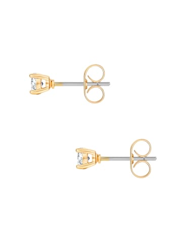 Lulu & Jane Ohrstecker aus Messing mit Zirkonia in gelbgold