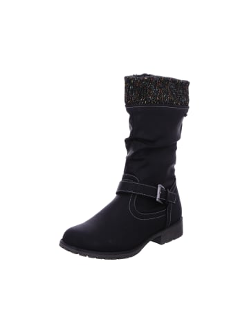 Indigo Stiefel Mit Tex-Membran in schwarz