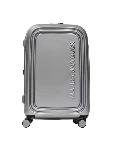 Mandarina Duck Logoduck + 4 Rollen Trolley M 69 cm silver