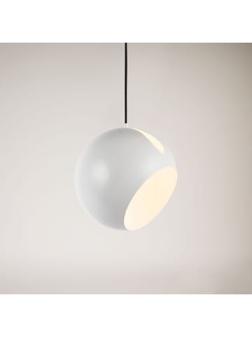 s.LUCE Pendelleuchte Ball tauschbarer Schirm in Weiß