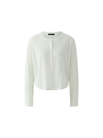 Oui Oversized Strickjacke mit Raglanärmeln in Cloud Dancer