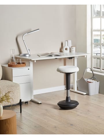 Beliani Wackelhocker ESTELL in Weiß - (W) 33 x (H) 63 x (L) 33 cm