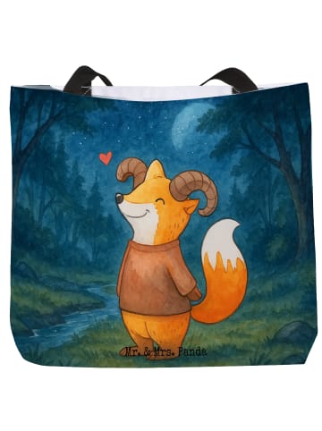 Mr. & Mrs. Panda Shopper Widder Astologie Design ohne Spruch in Weiß