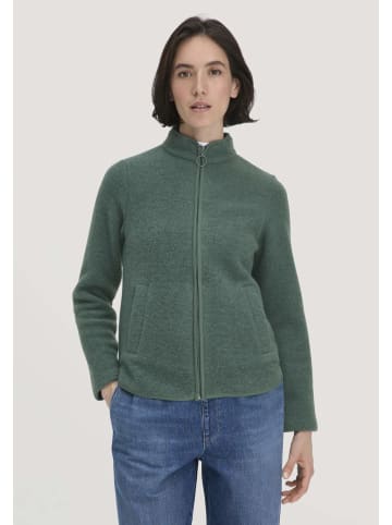 Hessnatur Hessnatur Wollfleece Jacke Regular aus reiner Bio-Merinowolle in fichtengrün